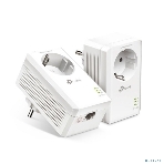 Сетевой адаптер TP-Link AV1000 Gigabit Passthrough Powerline Starter KitSPEED: 1000 Mbps PowerlineSPEC: Broadcom CPU, HomePlug AV2, 1+1 Gigabit PortFEATURE: Plug and Play, tpPLC Utility, Pair for More Security, Extra Power SocketKIT: 2× TL-PA7017P', фото11