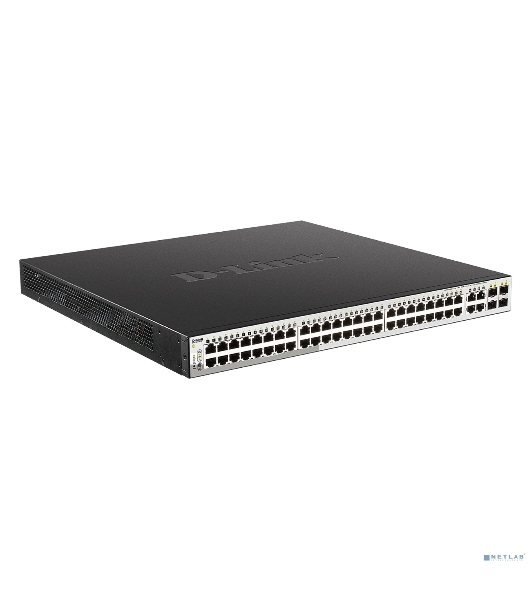 Коммутатор D-Link DGS-1210-52MP/F4A, 48×1 Гбит/с + 4×1 Гбит/с Combo, настраиваемый