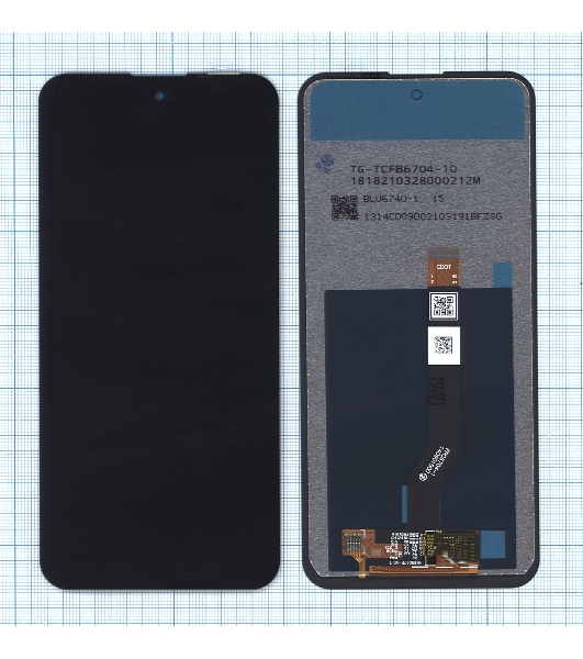 Дисплей для Nokia X20 черный