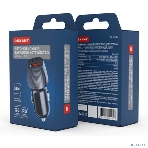 Автомобильное зарядное устройство с двумя портами Rexant (USB-A QC 3.0 + USB-C PD) со световой индикацией, 38Вт, черное, фото3