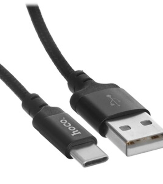 Кабель HOCO X14 USB 2.0, AM/Type-C M, черный, 1м