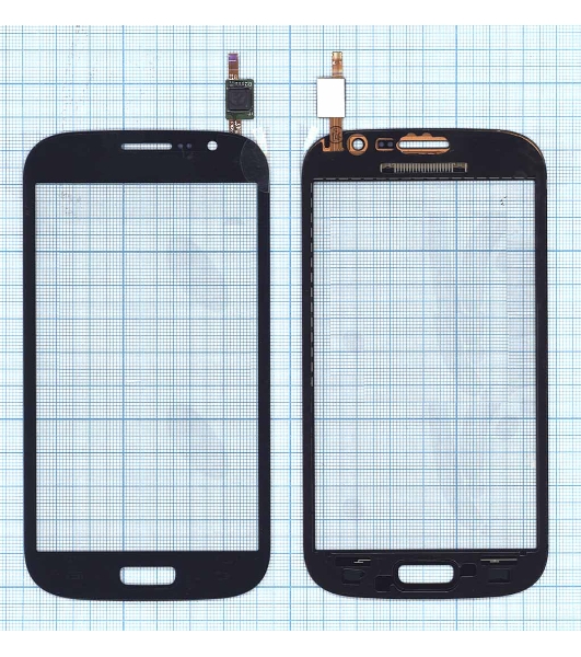 Сенсорное стекло (тачскрин) для Samsung Galaxy Grand Neo Duos GT-I9060, синее