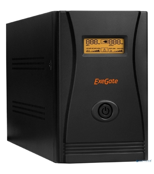 Источник бесперебойного питания ExeGate EP285519RUS SpecialPro Smart LLB-2000.LCD.AVR.EURO.RJ.USB 2000VA/1200W, LCD, AVR, 4 евророзетки, RJ45/11, USB, черный