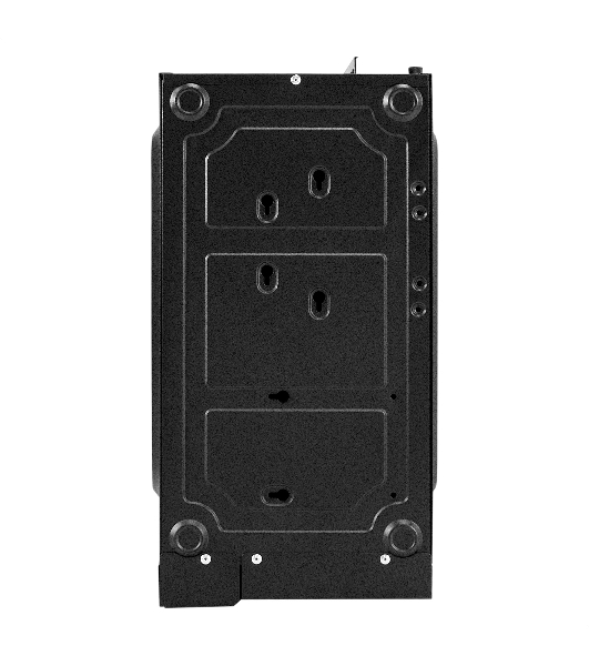 Компьютерный корпус Miditower ExeGate AA-443 (ATX, без БП, 2хUSB+HD Audio, черный)