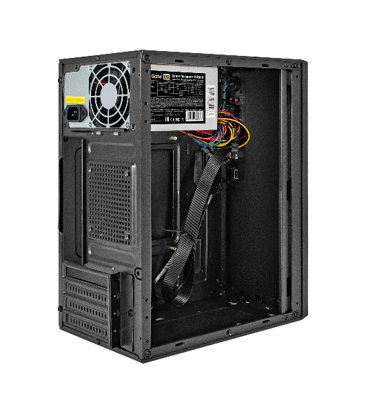 Компьютерный корпус Minitower ExeGate BAA-308-AA500 (mATX, БП AA500 с вент. 8см, 2хUSB, HD Audio, черный)