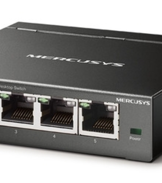 Коммутатор настольный Mercusys MS105GS с 5 гигабитными портам