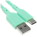 Кабель Qumo Type-С кабель, 1м, USB 2.0, 5В, 2А, 10Вт, тканевая оплетка, стальной коннектор, серый космос, фото5