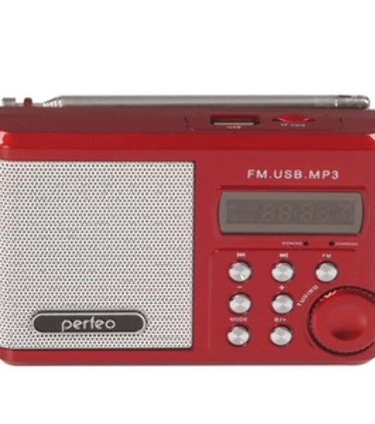 Радиоприемник PERFEO (PF_D0563) Sound, красный