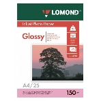 Фотобумага Lomond 0102043 A4/150г/м2/25л./белый глянцевое для струйной печати, фото 1