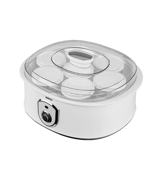Йогуртница Centek CT-1442 15 Вт, 200 мл, емкостей - 7 шт, материал баночек - стекло, белый