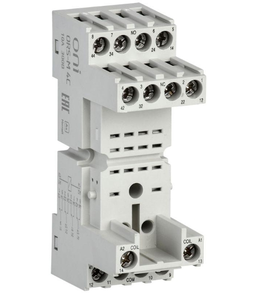 Розетка ORS-M для реле ORM 4C ONI ORS-M-1-4-G