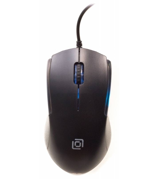 Мышь проводная Oklick 245M черный, 1000 dpi, USB, кнопки - 3
