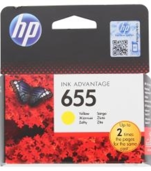 Картридж струйный HP 655 CZ112AE желтый для HP DJ IA 3525/4615/4625/5525/6525 (600 стр.)