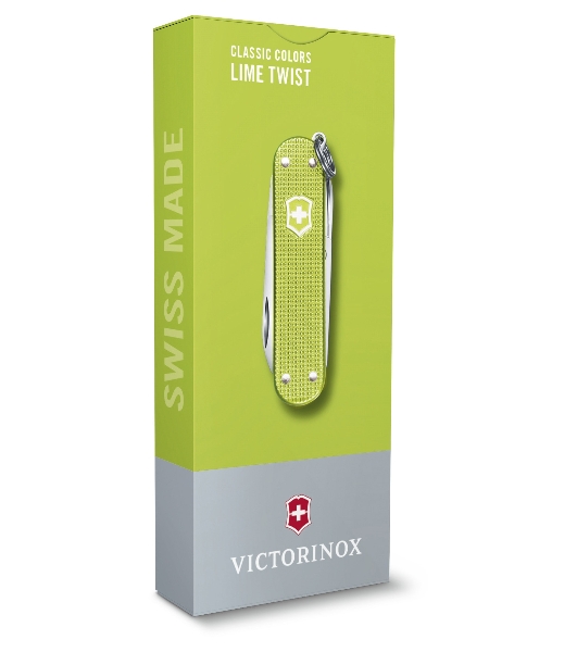 Нож перочинный Victorinox Classic Lime Twist (0.6221.241G) 58мм 7 функций карт.коробка