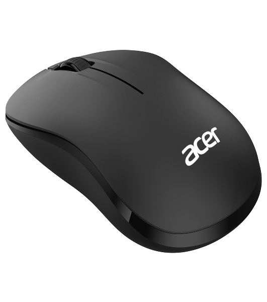 Мышь беспроводная Acer OMR160 черный, 1200 dpi, радиоканал, USB, кнопки - 3