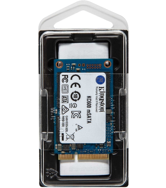 Накопитель SSD Kingston KC600, 1Tb, mSATA, R/W 550/520
