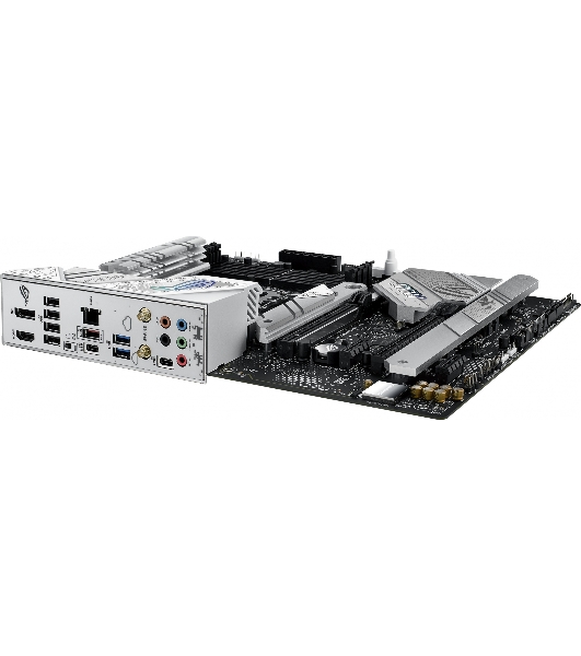 Материнская плата ASUS ROG STRIX B760-A GAMING WIFI, LGA 1700, Intel B760, 4xDDR5, 4xSATA, 3xM.2, 1xPCIe 5.0 x16, 1xPCIe 3.0 x4, 1xHDMI, 1xDP, 1x 2.5Gb LAN, 1xUSB-A 3.2 Gen 2, 2xUSB-A 3.2 Gen 1, 4xUSB 2.0, 5x3.5 мм, 7.1, Standard-ATX