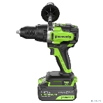 Дрель-шуруповерт GREENWORKS GD24DD140, 24 В, 4 Ач, 140 Нм, бесщеточный, ударный, фото31