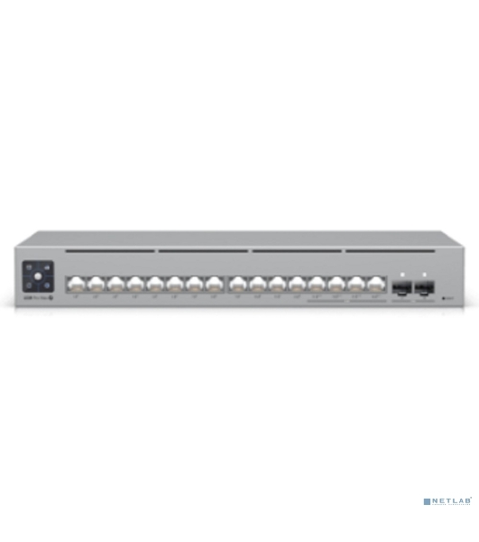Коммутатор Ubiquiti UniFi Switch Pro Max 16 PoE PoE-коммутатор в стойку, 4х 2.5G RJ45, 12х 1G RJ45, 2х 10G SFP+, раздача 180 Вт