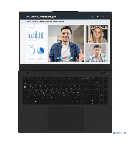 Ноутбук Rikor L5P/15'/IPS/Intel Core i5-1235U/16Gb/512Gb SSD/Intel Iris Xe Graphics/Win11pro/черный/1.85kg