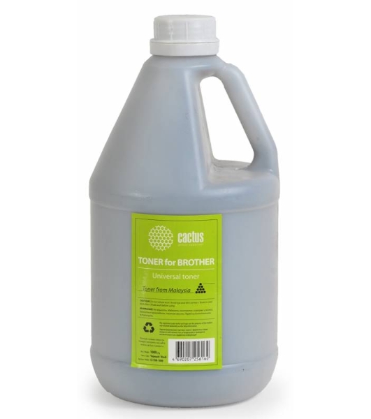 Тонер Cactus CS-TbR-1000 черный (флакон 1000гр) Universal toner для Brother