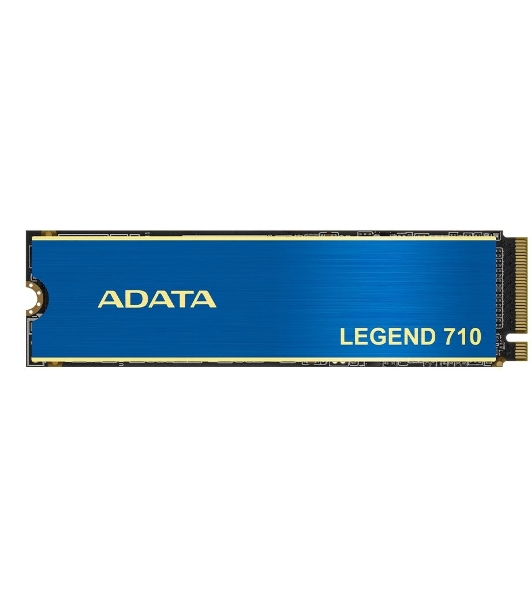Накопитель SSD ADATA LEGEND 710, 256Gb, PCIe 3.0 x4, M.2 2280, NVMe, R/W 2100/1000, с радиатором