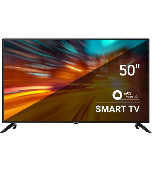 Телевизор SunWind 50' SUN-LED50XU400 черный LED UHD 60Hz Яндекс ТВ