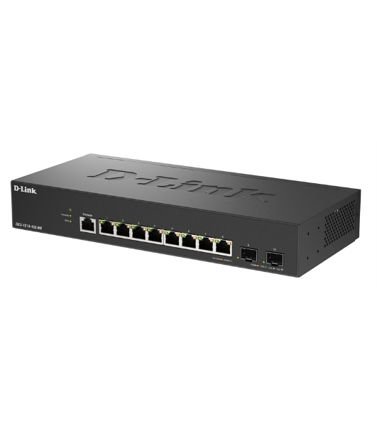 Коммутатор D-Link DGS-1210-10X/ME/C1A, 8×1 Гбит/с + 2×10 Гбит/с SFP+, управляемый