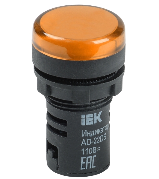 Арматура светосигнальная AD-22DS 230В жел. IEK BLS10-ADDS-230-K05