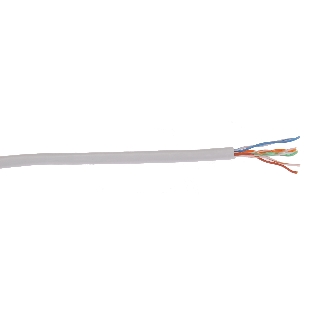 Кабель IEK витая пара U/UTP категории 5E 4 пары PVC 1м сер. GENERICA (305м)