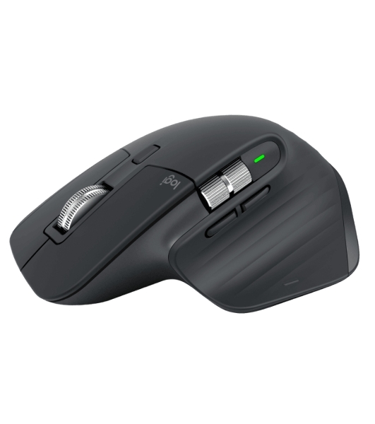 Мышь беспроводная Logitech MX Master 3s графитовый, 8000 dpi, радиоканал, Bluetooth, USB, кнопки - 7