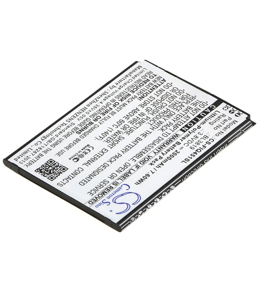 Аккумулятор CameronSino CS-FIQ451SL BL3819 для Fly IQ4514 Evo Tech 4 3.8V, 2000mAh, 7.60Wh