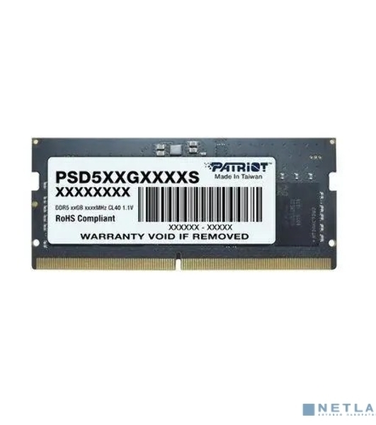 Оперативная память Patriot, DDR5, 32GB (1x32 GB), 4800 MHz, CL40 SO-DIMM