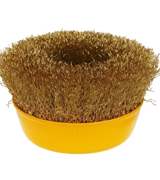 Кордщетка STAYER 35125-075_z01чашечная витая латунированная стальная проволока 0.3мм 75мм/М14