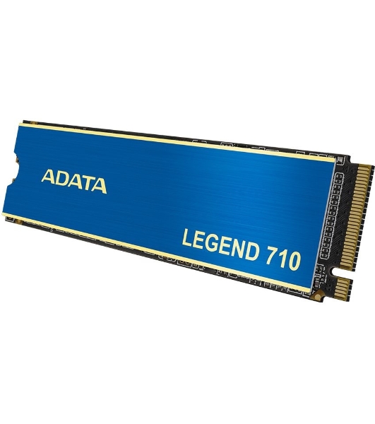 Накопитель SSD ADATA LEGEND 710, 256Gb, PCIe 3.0 x4, M.2 2280, NVMe, R/W 2100/1000, с радиатором