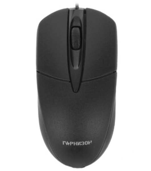 Мышь проводная Гарнизон GM-220XL черный, 1000 dpi, USB, кнопки - 3