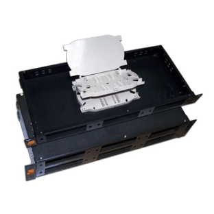 Полка оптическая наборная Lanmaster LAN-FOBM-RM-3P 19' стационарная 1U порт.:3
