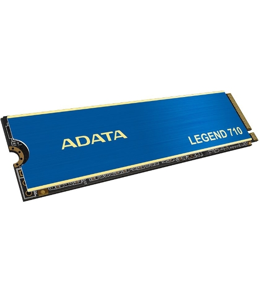 Накопитель SSD ADATA LEGEND 710, 256Gb, PCIe 3.0 x4, M.2 2280, NVMe, R/W 2100/1000, с радиатором