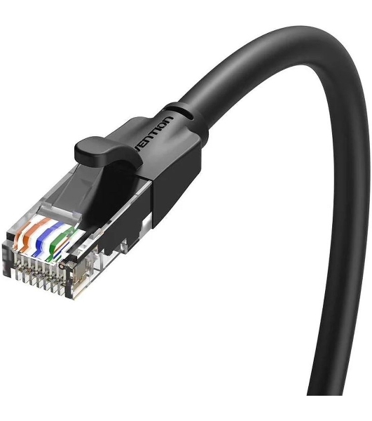 Патч-корд Vention прямой UTP cat.6, RJ45 - 10м. черный