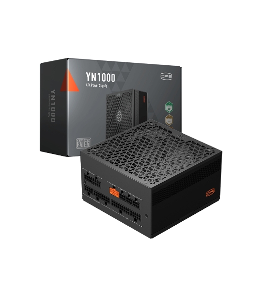Блок питания PCCooler P5-YN1000-G1F, 1000Вт, 80 PLUS Gold, 135мм, модульный, черный