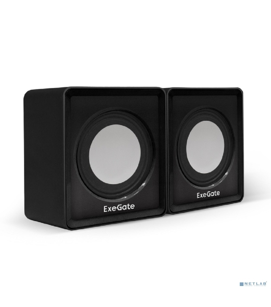 Акустическая система 2.0 ExeGate EX287057RUS Disco 140 Black (питание USB, 2х3Вт (6Вт RMS), 100-20000Гц, черный)