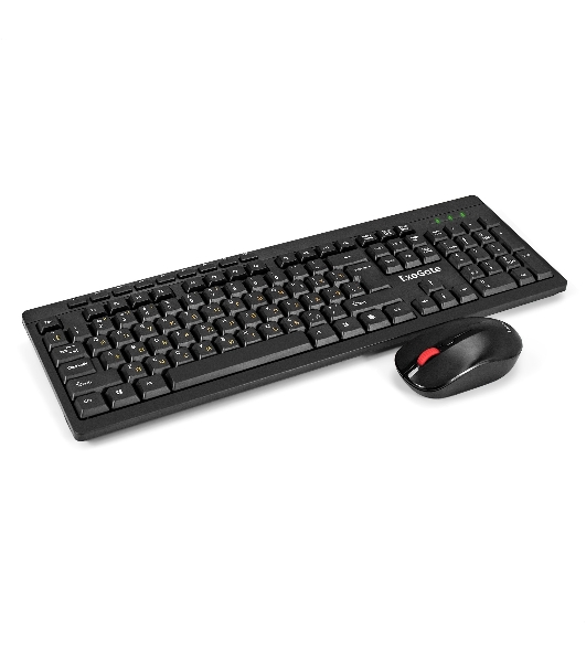 Комплект клавиатура+мышь ExeGate Professional Standard Combo MK260 беспроводной, USB, 1200 DPI, чёрный