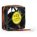 Вентилятор для корпуса Gembird D6025SM-3 черный, 60 мм, 4000 об/мин, 25 дБ, 3 pin, фото 1