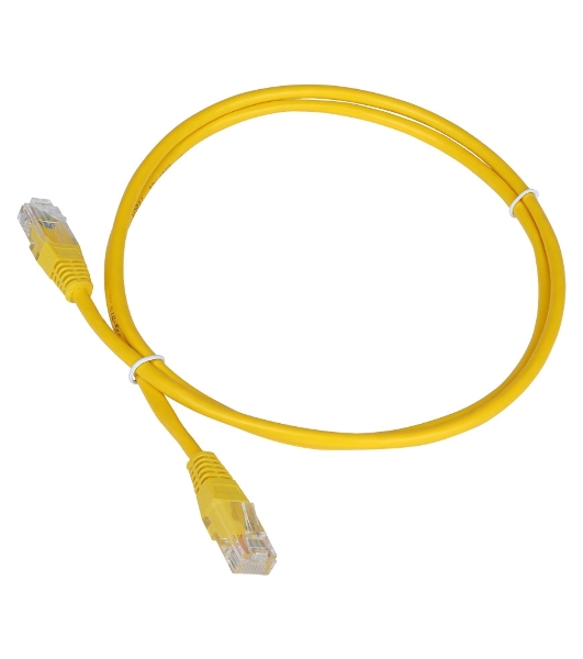 Патч-корд LANMASTER UTP TWT-45-45-5.0-YL вилка RJ-45-вилка RJ-45 cat.5е 5м желтый ПВХ (уп.:1шт)