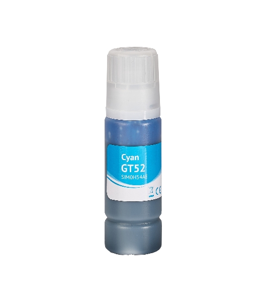 Чернила Sakura M0H54AE (№GT52 Cyan) для HP, голубой, 70 мл., 8000 к.