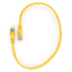 Патч-корд медный UTP Cablexpert PP10-0.25M/Y cat.5e, 0.25 м, литой, многожильный, желтый, фото 1