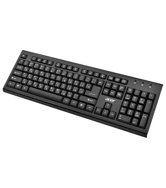 Комплект клавиатура+мышь Acer OKR120 беспроводной, USB, 1600 DPI, чёрный