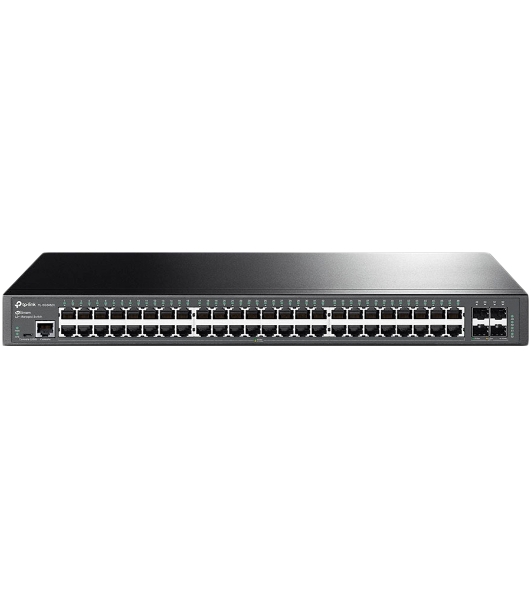 Коммутатор 48-портовый гигабитный управляемый уровня 2+ TP-Link TL-SG3452X JetStream с четырьмя слотами SFP+ 10 Гбит/с