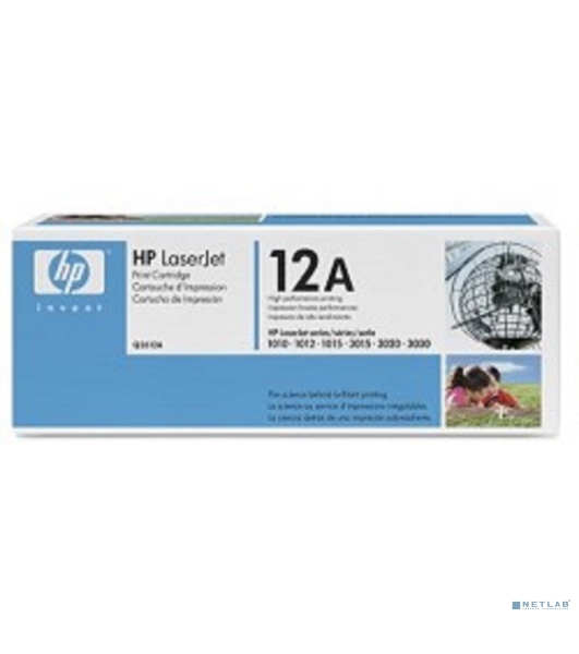 Картридж лазерный HP Q2612A черный для LaserJet 1010/1018/1020/1012/1015/3015/3020/3030 (2000 стр.)