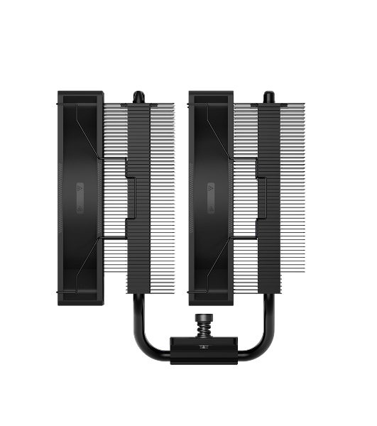 Кулер для процессора PCCooler RT620 BK (250W, 4-pin PWM, 157mm, Al/Cu, 6x6mm, 2x120mm, 73.32CFM, 34.9dBA, 2200RPM, S: 1851/1700/1200/115X, AM5/AM4, black)